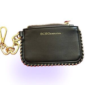 BCBGeneration Black Studded Keychain Wallet